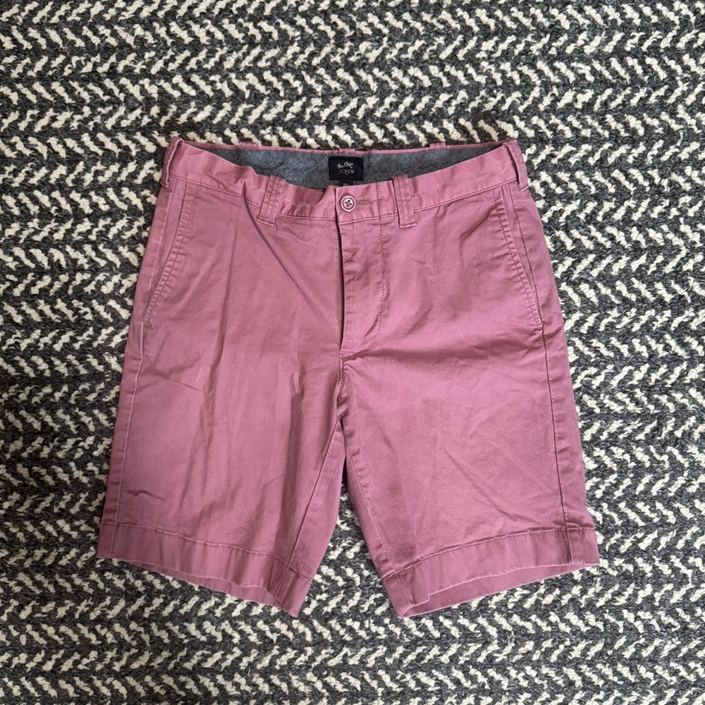 J. Crew Dusty Rose Flat Front Shorts
